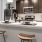 Open concept kitchen with a eat-in bar