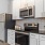 a kitchen with a granite counter top