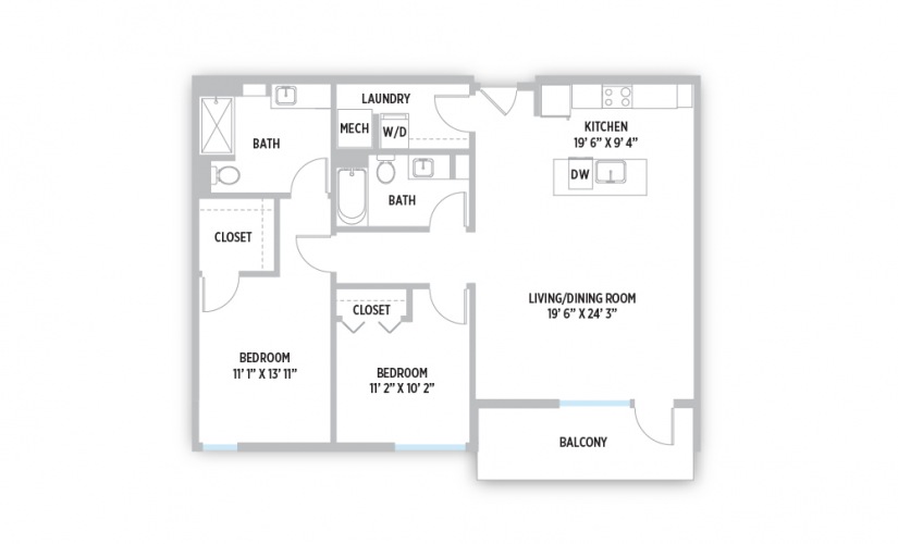Jackson 2 bed 2 bath 