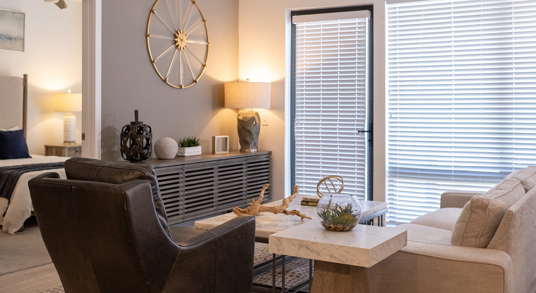 living room with couch and chair